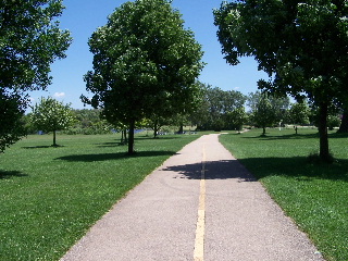 Poplar Creek trail at Bode Lake